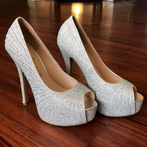 Diamond High Heels Silver